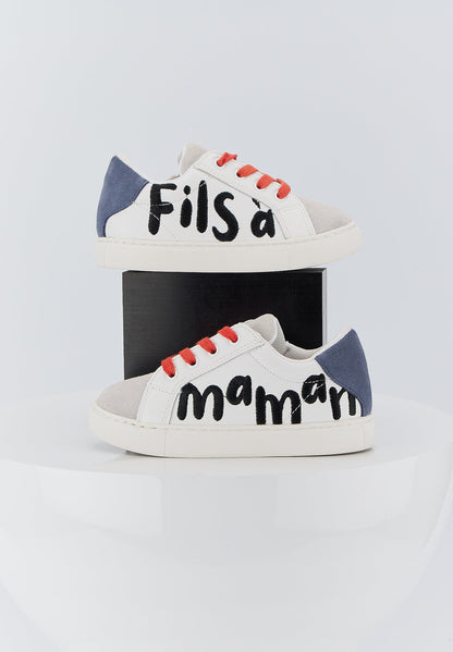 Baskets en cuir-Mini Simone-Fils à Maman