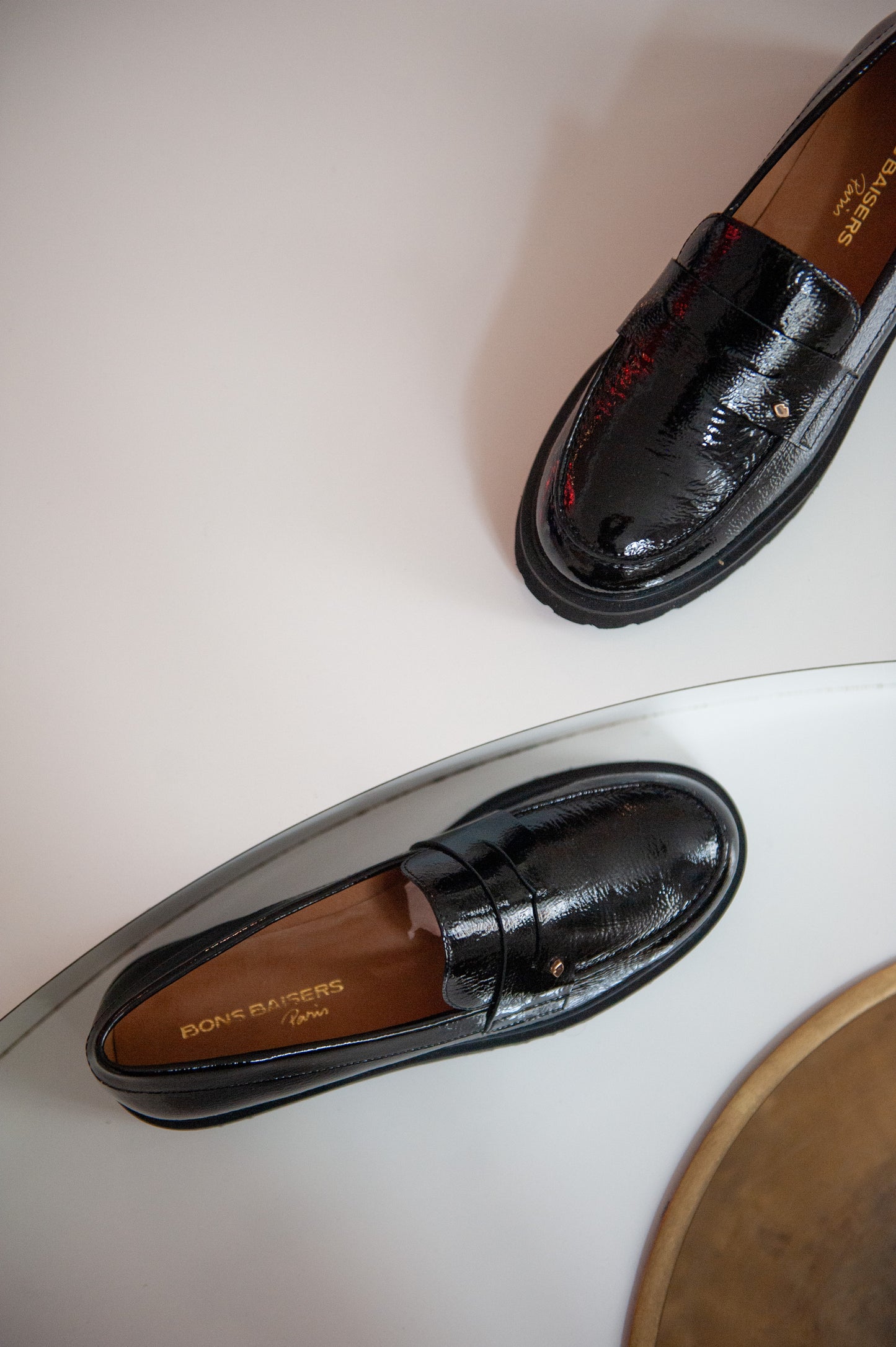 Norma-Shiny leather Black