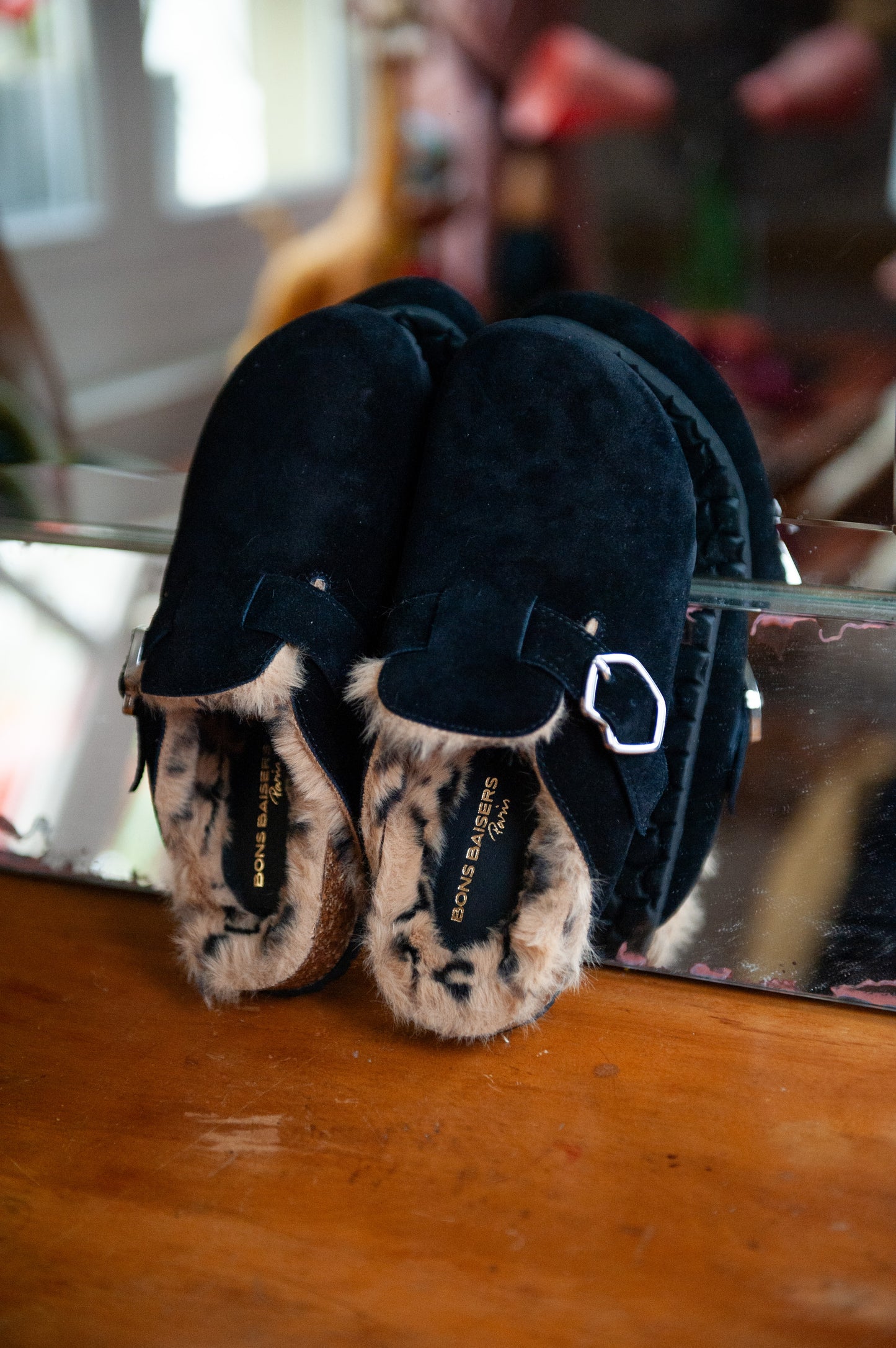 Mules - Cuir Suede Noir - Dakota