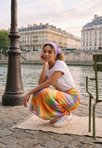 Baskets en cuir-Billie-Blanc Rose