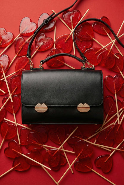 Satchel-Sealed With A Kiss Black