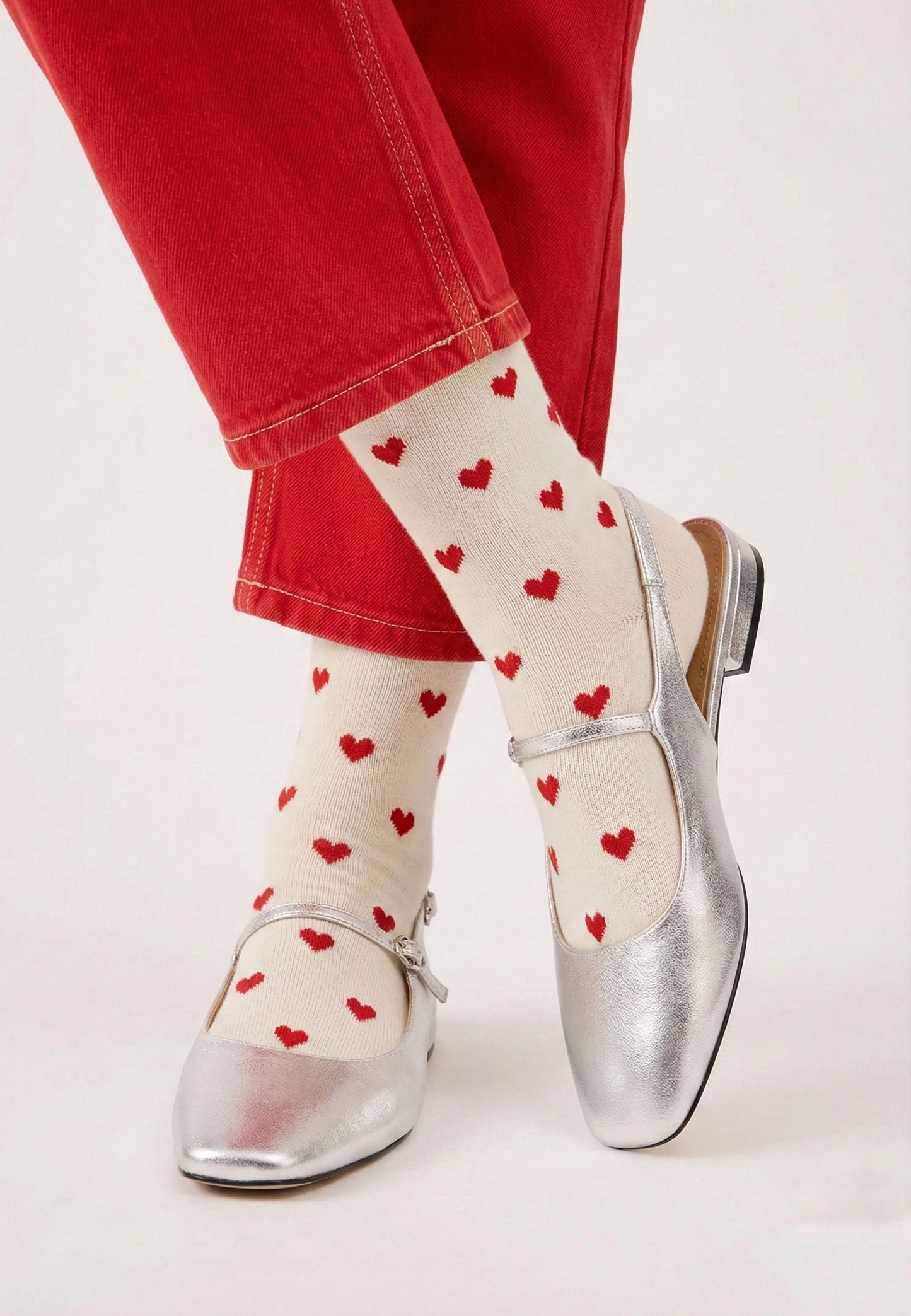 Slingbacks - Cuir Métallisé Silver - Héloïse