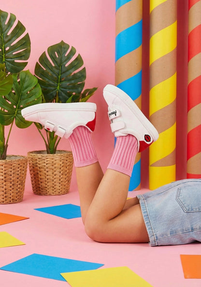 Baskets en cuir-Mini Edith-Amour