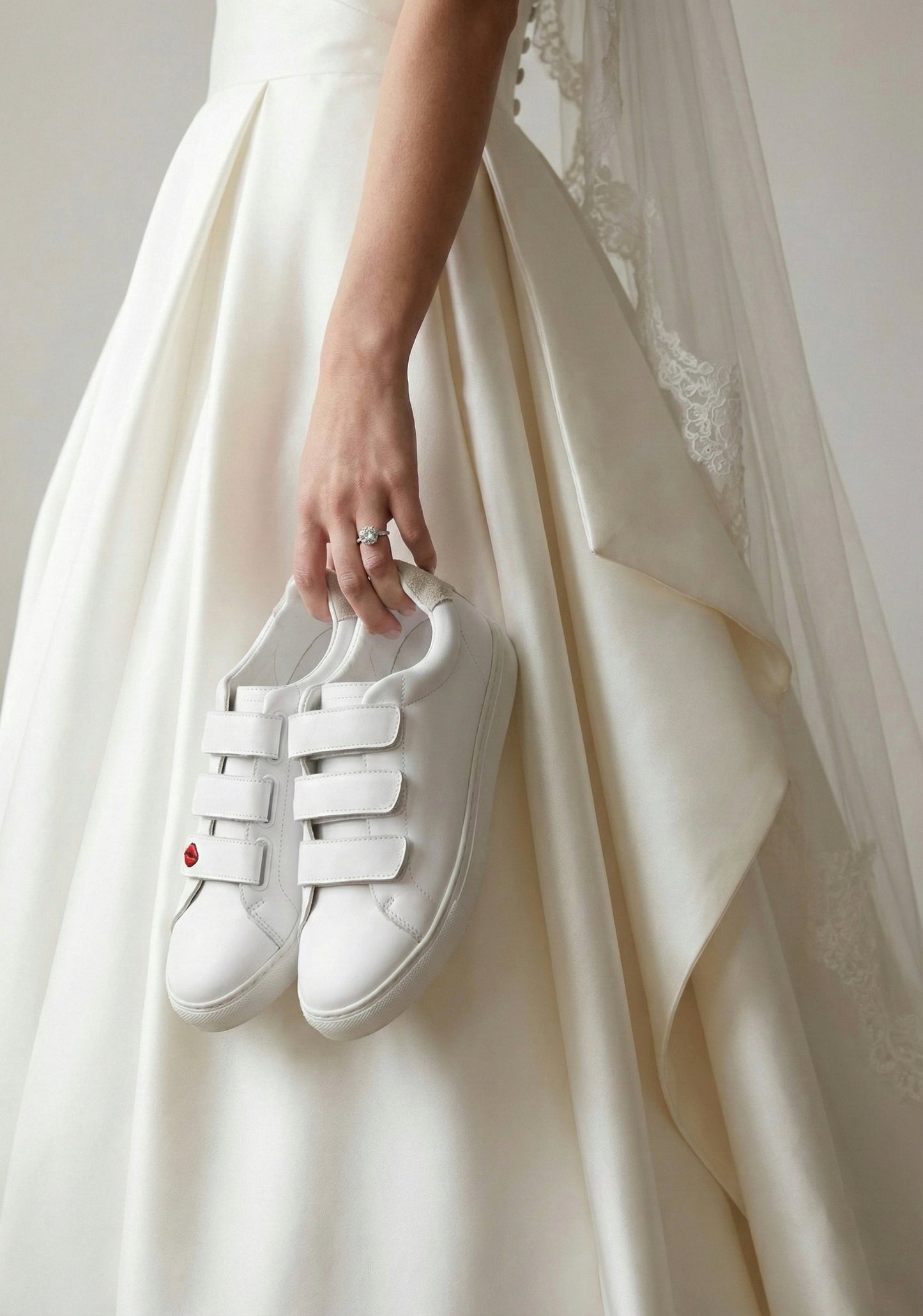 Baskets en cuir-Edith Legende-Blanc