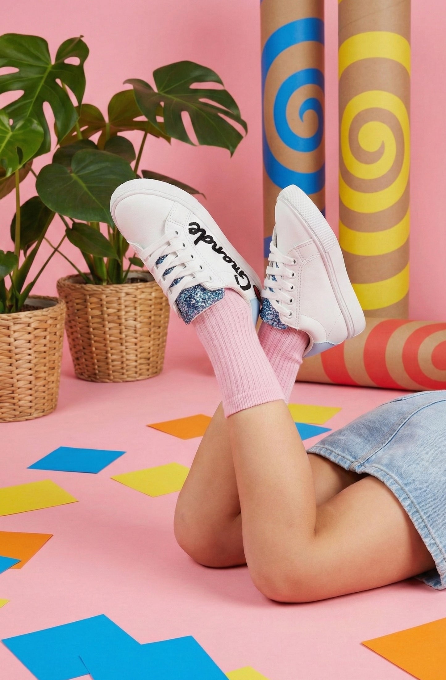 Baskets en cuir-Mini Simone-Grande Soeur