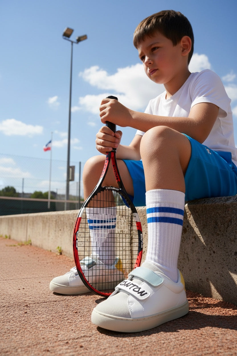 Baskets en cuir-Mini Edith-Je Kiff Tonton
