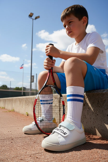 Baskets en cuir-Mini Edith-Je Kiff Tonton
