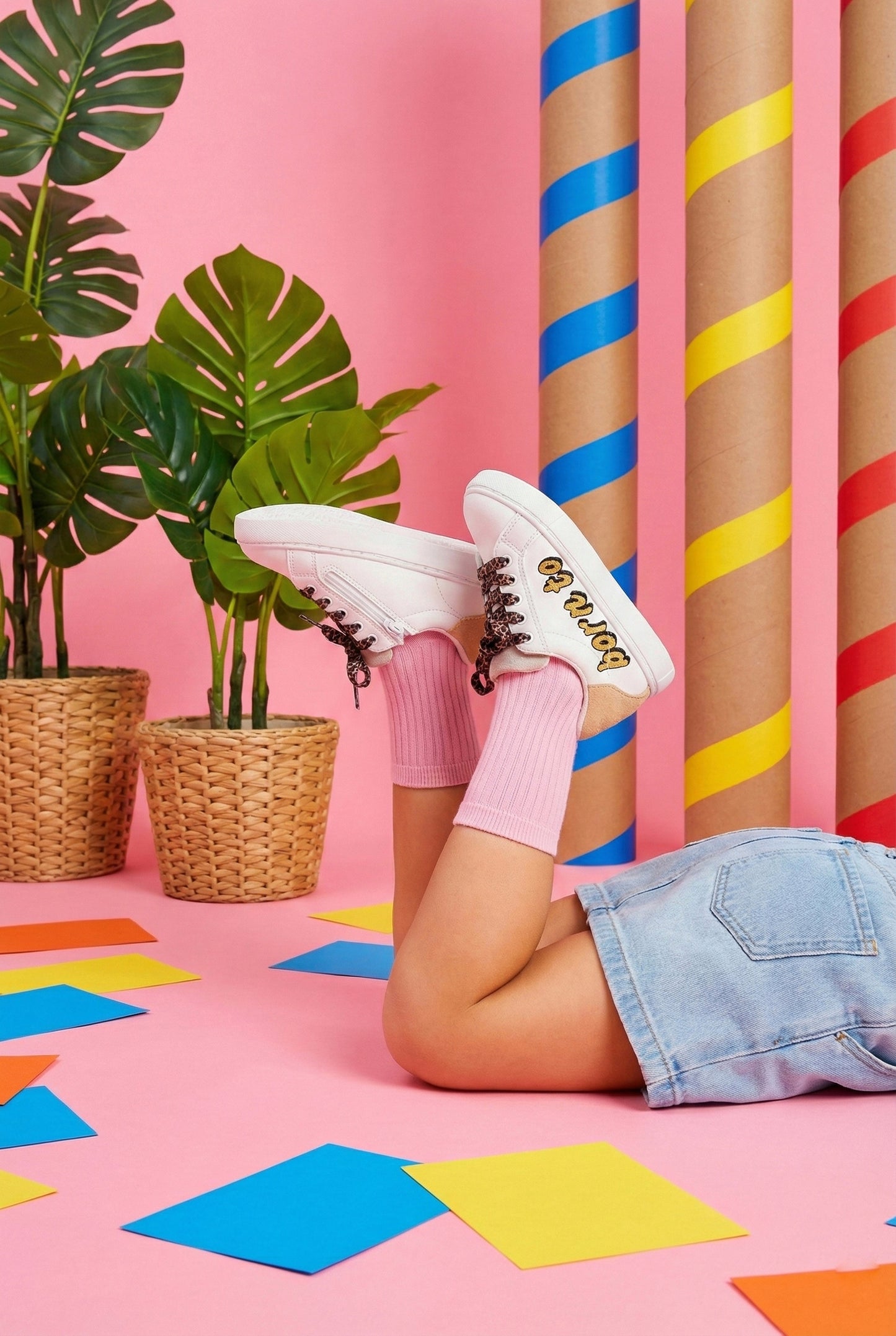 Baskets en cuir-Mini Simone-Born to be Cute