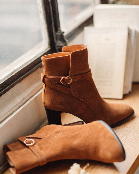 Lana-Cuir Suede Cognac