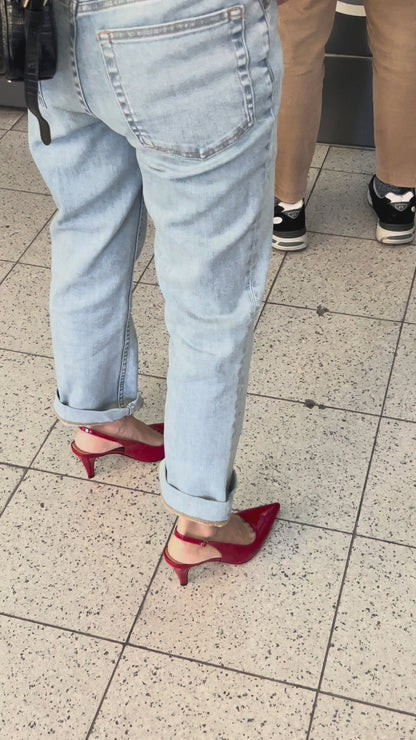 Escarpins Ouverts - Cuir Ruby - Tina