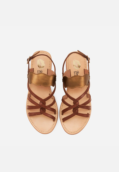 Gabie-Cognac/Bronze
