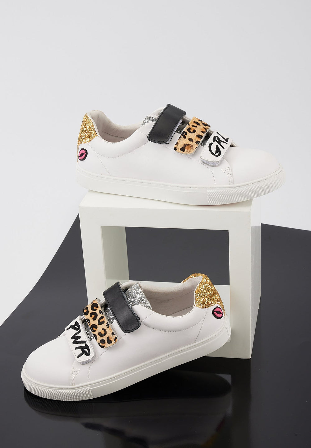 Sneakers femme en cuir — Edith Barbie — Grl Pwr