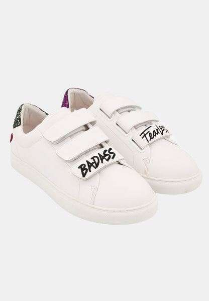 Baskets en cuir-Edith-Fearless Badass