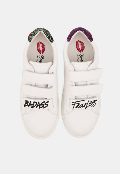 Baskets en cuir-Edith-Fearless Badass