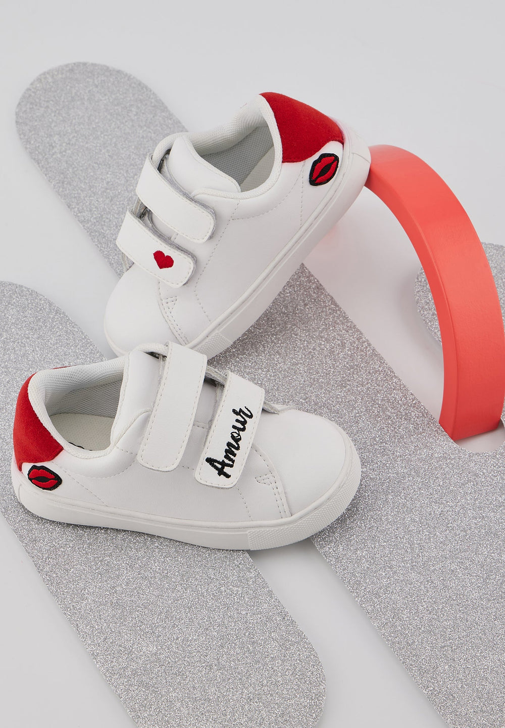 Sneakers enfant en cuir — Mini Edith — Amour