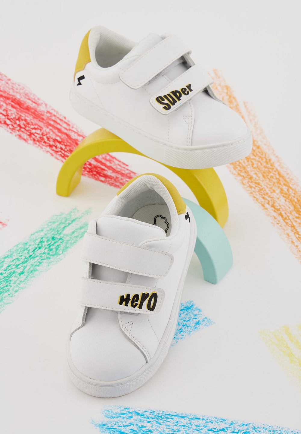 Sneakers enfant en cuir — Mini Edith — Super Hero