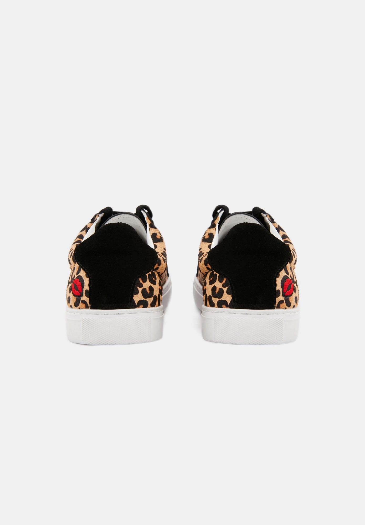 Baskets en cuir-Simone-Leopard Pony MP