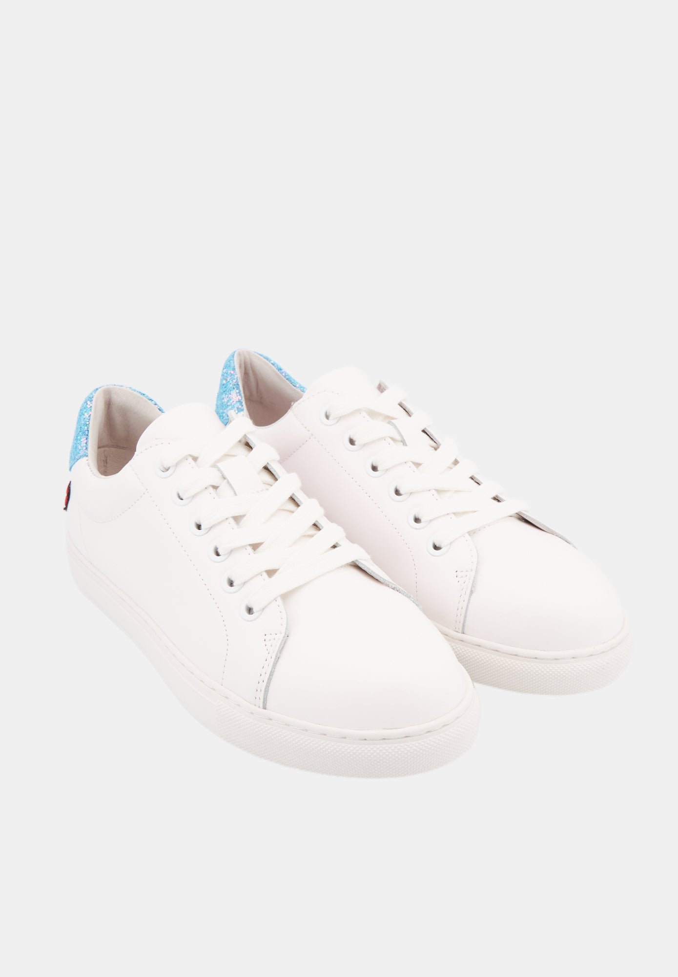 Baskets en cuir-Simone Glitter-Ciel