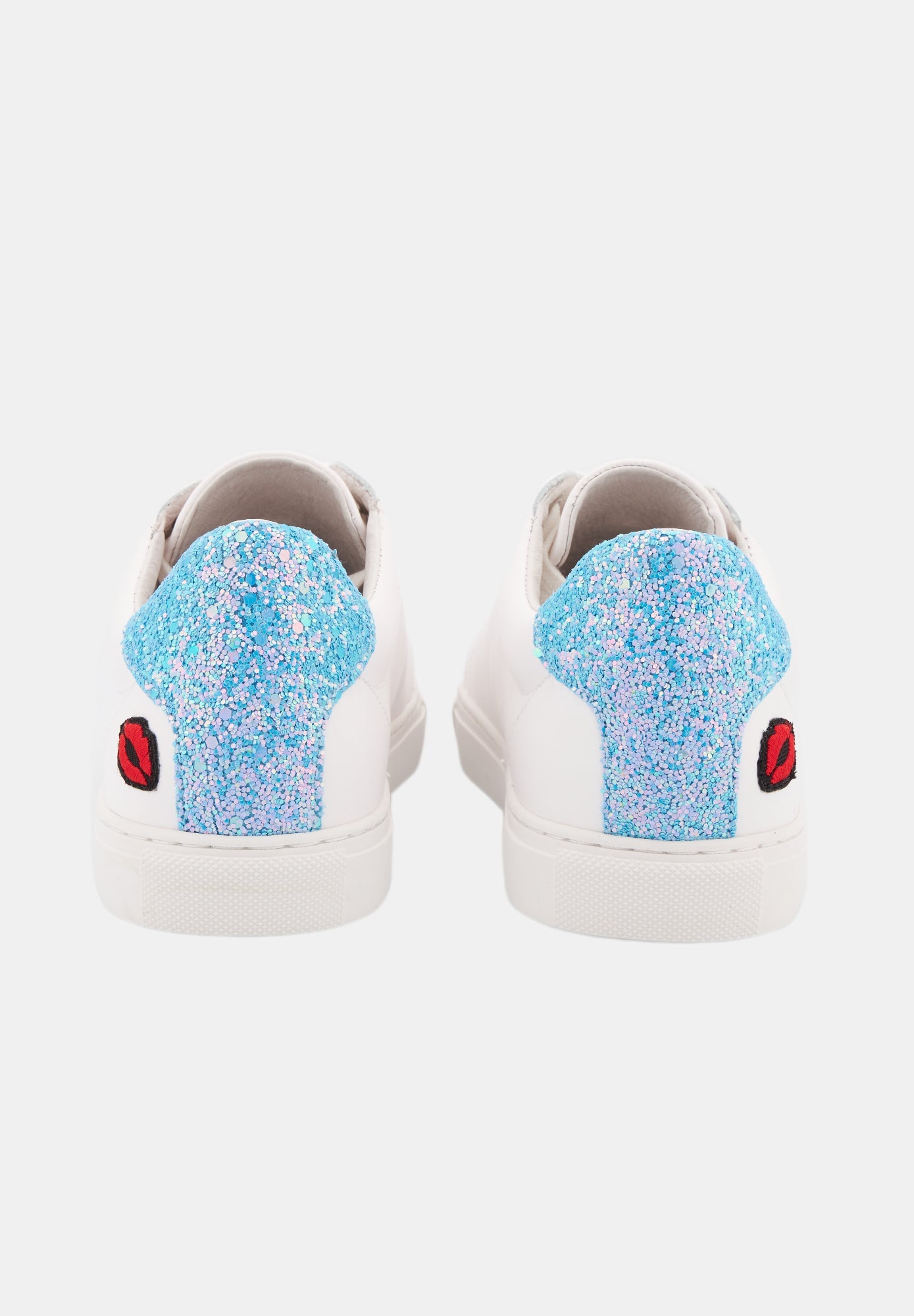 Baskets en cuir-Simone Glitter-Ciel