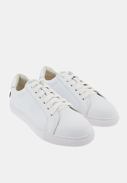 Baskets en cuir-Simone Petit Amour-Argent