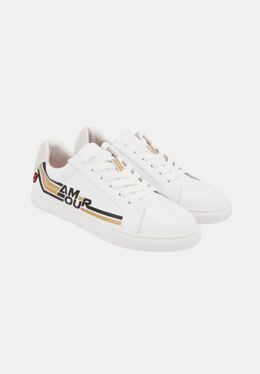 Simone Retro Amour-White/Gold