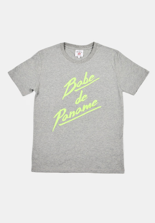 T Shirt Babe de Paname-Gris