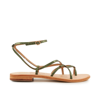 SANDALES - Aline-Lezard Vert Emeraude